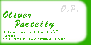 oliver partelly business card